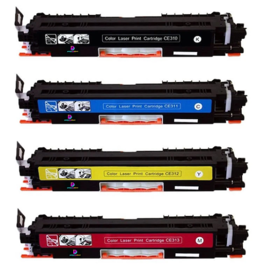 Compatible HP 126A Toner Cartridge Value Pack CE310A / CE311A / CE312A / CE313A